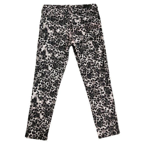 AG Adriano Goldschmied Prima Ankle Cigarette Leopard Stretch Jeans 31R $188 NWOT - Picture 13 of 14